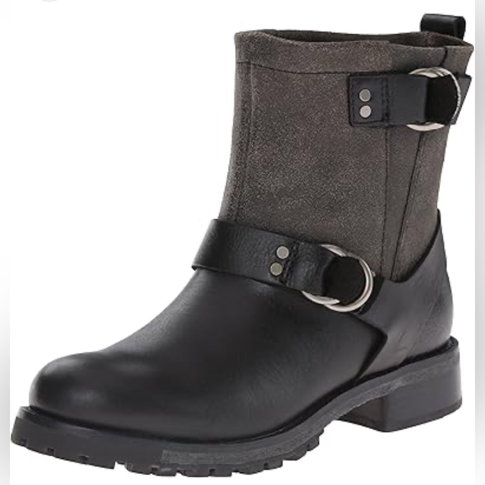 Woolrich Leather and Wool women’s Black Brown and Black  Ankle Boots size 6